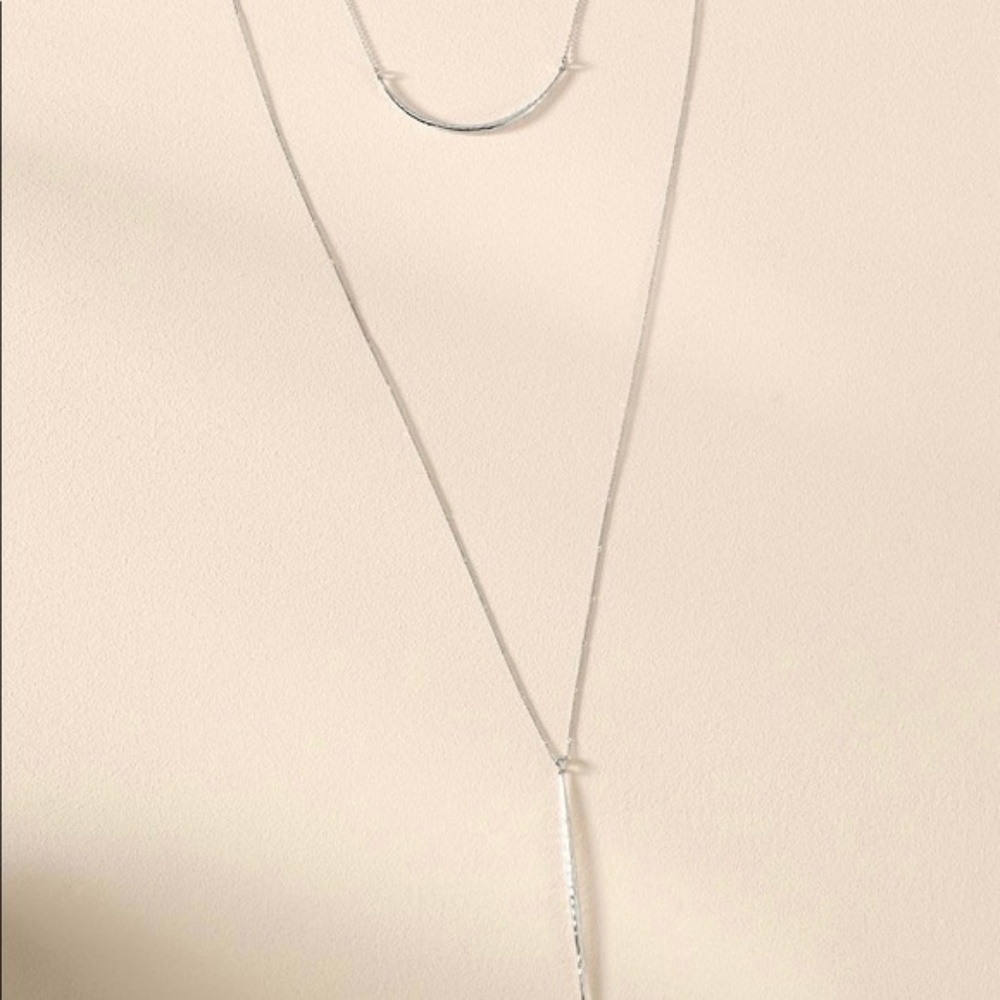 Stella & Dot Kari Layered Necklace - Silver